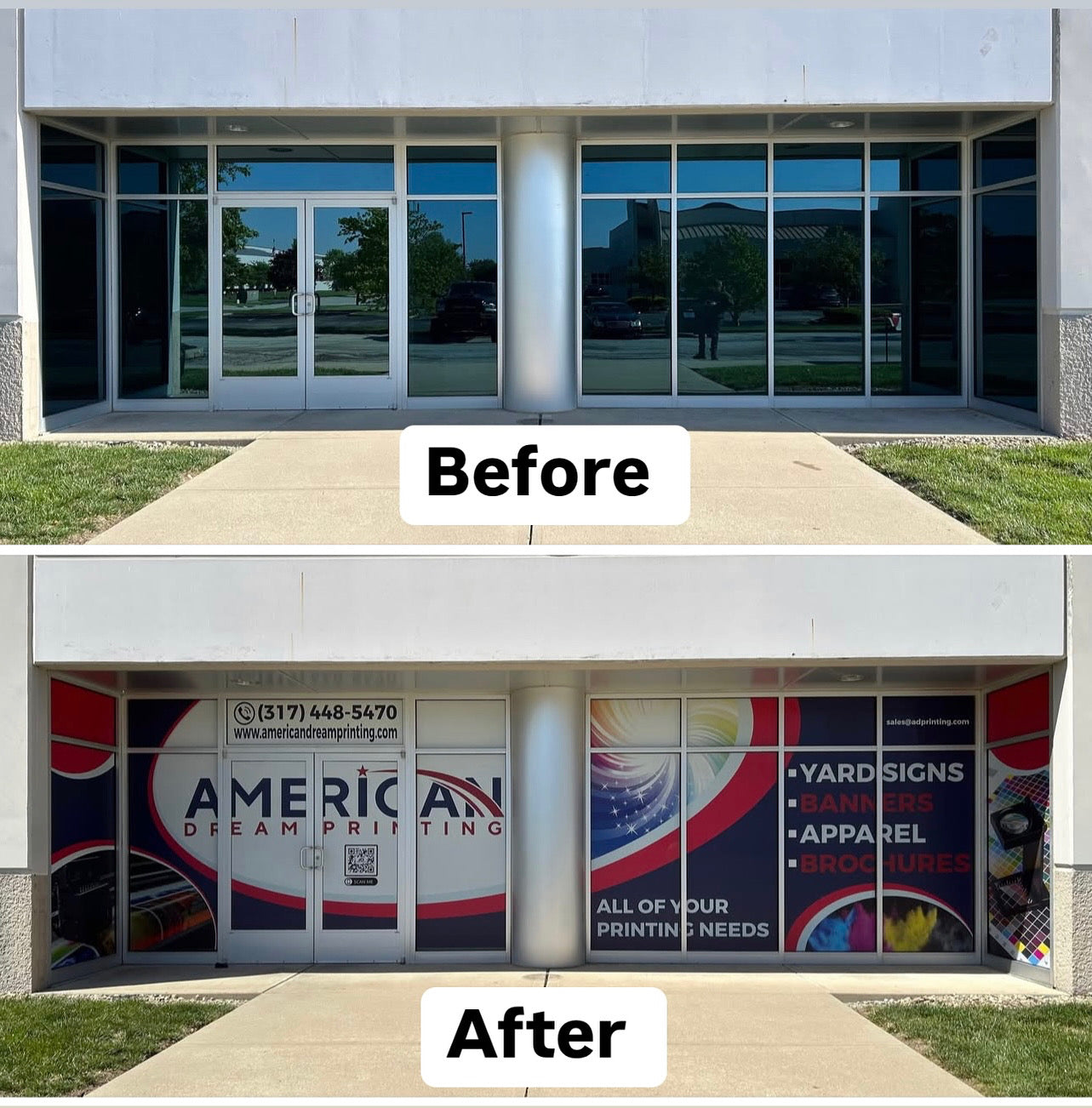 Perforated Window Decals